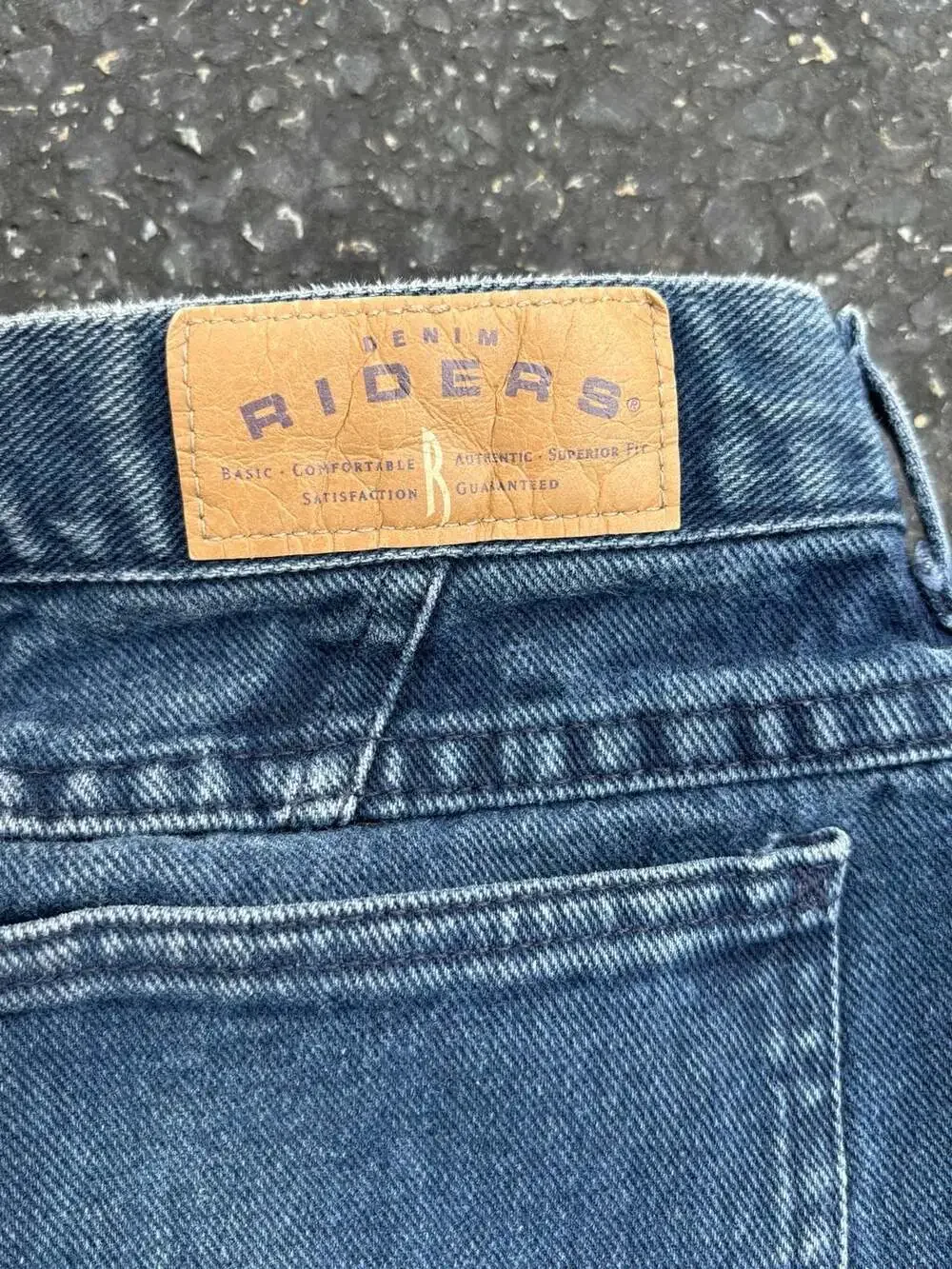 Vintage Riders by Lee Women's High Waisted Tapered Leg Denim Mom Jeans 32x29